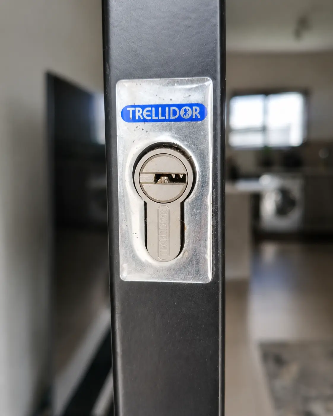 Security gate lock cylinder work